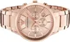 A close-up, front-facing view of a rose gold Emporio Armani watch. Produktbild-Vorschau