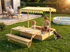 needs&wants® Holz Sandkasten mit Picknicktisch und Dach, Produktbild-Vorschau 5