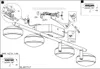Diagram showing the installation and connection of a light fixture. Produktbild-Vorschau