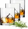 Three glasses of whiskey with ice and a sprig of rosemary. Anteprima dell’immagine prodotto