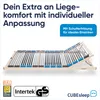 CUBEsleep Pure Eco 7-Zonen Lattenrost 90 x 200 cm Kopfteil Produktbild-Vorschau 2