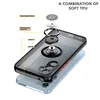 An exploded view of a phone case with its components labeled. Produktbild-Vorschau