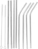 Alpina Öko Trinkhalme 21cm Edelstahl 10 Stück Produktbild-Vorschau 1
