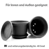 BigDean 4 Stück Blumentopf mit Untersetzer rund ø 30 cm Produktbild-Vorschau 6