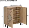 Merax moderner Schuhschrank mit Rattanmuster und Produktbild-Vorschau 7