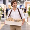Holz-Bauchladen für JGA & Partys – Rustikaler Produktbild-Vorschau 4
