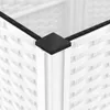 vidaXL Pflanzkübel mit Rankgitter Weiß 80x40x136 cm PP Produktbild-Vorschau 6