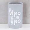 Flaschenkühler H21cm Beton Grau Weinkühler Spruch Zu Vino Produktbild-Vorschau 6