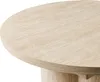 BELIANI Ausziehbarer Esstisch Hellbraun MDF Travertinoptik Produktbild-Vorschau 7
