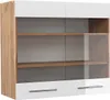 Küchenglasschrank Vicco Fame-Line Weiß Hochglanz 80 cm, Produktbild-Vorschau 1