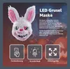 Maschera spaventosa Horror bunny LED - come da Purge, Anteprima dell’immagine prodotto 2
