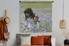 MuchoWow® Wandteppich Wandbehang Mädchen - Blumen - Wiese Produktbild-Vorschau 4