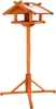 Vogelhaus mit Zinkdach Braun 155 cm Futtersilo mit Standfuß Produktbild-Vorschau 1