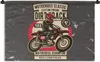 MuchoWow® Wandteppich Wandbehang Motorrad - Helm - Retro - Produktbild-Vorschau 1