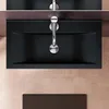 doporro Lavabo à Poser Noir Mat Vasque Suspendu en Voir les images du produit 3