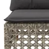 vidaXL 10-tlg. Garten-Sofagarnitur mit Kissen Grau Poly Produktbild-Vorschau 5