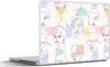 MuchoWow® Laptop Aufkleber Sticker Cover Mädchen - Frauen - Produktbild-Vorschau 1