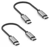 deleyCON 2x 0,15m USB C Kabel PD3.0 (60W Schnellladekabel) Produktbild-Vorschau 1