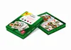 A product shot of a box of playing cards for the game Rommé, with some cards visible. Produktbild-Vorschau