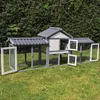 NYVI Hasenstall mit Auslauf - XXL Kleintierstall mit Gehege Produktbild-Vorschau 9