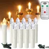 XMTECH 10x LED Weihnachtsbaumkerzen Kabellos mit Timer Produktbild-Vorschau 1