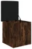 vidaXL Lavice s úložným prostorem kouřový dub 42x42x45 cm Náhled obrázku produktu 4