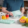 Relaxdays Eiswürfelform rund, 3er Set, wiederverwendbar, Produktbild-Vorschau 3