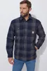 Carhartt Heavyweight Flannel Sherpa Hemd (niebieski, S) Podgląd zdjęcia produktu 10