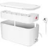 LogiLink Kabelbox mit Steckdosenleiste 5-fach weiß Produktbild-Vorschau 2