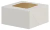 KAPAK 5er Keksbox Weiß 13x13x7 cm mit Sichtfenster Produktbild-Vorschau 1