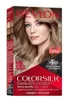 A box of Revlon Colorsilk hair dye with a model on the front. Podgląd zdjęcia produktu