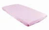 A pink baby crib sheet is shown lying flat on a white background. Produktbild-Vorschau