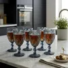 set di 6 pezzi di bicchieri da vino in vetro bicchieri da Anteprima dell’immagine prodotto 5