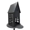 Metall Garten Stecker HAUS in grau - ca. 75 cm - Deko Produktbild-Vorschau 3