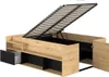 Lit adulte avec caisson de levage - Chêne et noir 166 x 67 Voir les images du produit 13