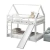 MODFU Lit superposé d'enfant 90x200cm avec toboggan, lit Voir les images du produit 8