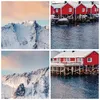 Gerahmtes Poster - Weißer Rahmen - Lofoten Dorf Angeln - Produktbild-Vorschau 9