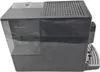 Side view of a black coffee machine with a transparent water tank. Produktbild-Vorschau