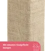 A close-up of a beige sisal scratching surface with text overlay. Produktbild-Vorschau