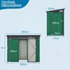 Domek ogrodowy metalowy COSTWAY, szopka narzędziowa Podgląd zdjęcia produktu 3