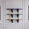 QLS Wandhalterung Kiefernholz für 3 Ski Snowboards und Produktbild-Vorschau 6
