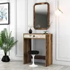 Skye Decor, miroir Lizbon - noyer, blanc, marbre, Voir les images du produit 2