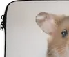 MuchoWow® Laptop Hülle 14 ZollStehender brauner und weißer Produktbild-Vorschau 3