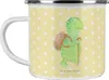 Mr. & Mrs. Panda Emaille Tasse Schildkröte Wanderer - Gelb Produktbild-Vorschau 1