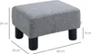 HOMCOM Fußhocker, Sitzhocker, Rechteckiger Ottoman, Produktbild-Vorschau 3