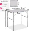 Camping Klapptisch aus Aluminium 75x55x68cm - grau Produktbild-Vorschau 5