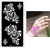 Henna Tattoo Schablone Airbrush Stencil Blumen Produktbild-Vorschau 1