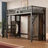 Letto a soppalco in metallo 90 × 200 cm con ringhiera in Anteprima dell’immagine prodotto 6