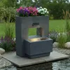 Gartenbrunnen mit Beleuchtung bepflanzbar Betonoptik 57 cm Produktbild-Vorschau 5