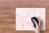 MuchoWow® Mauspad Mousepad Marmor - Weiß - Rosa - Chic Produktbild-Vorschau 3